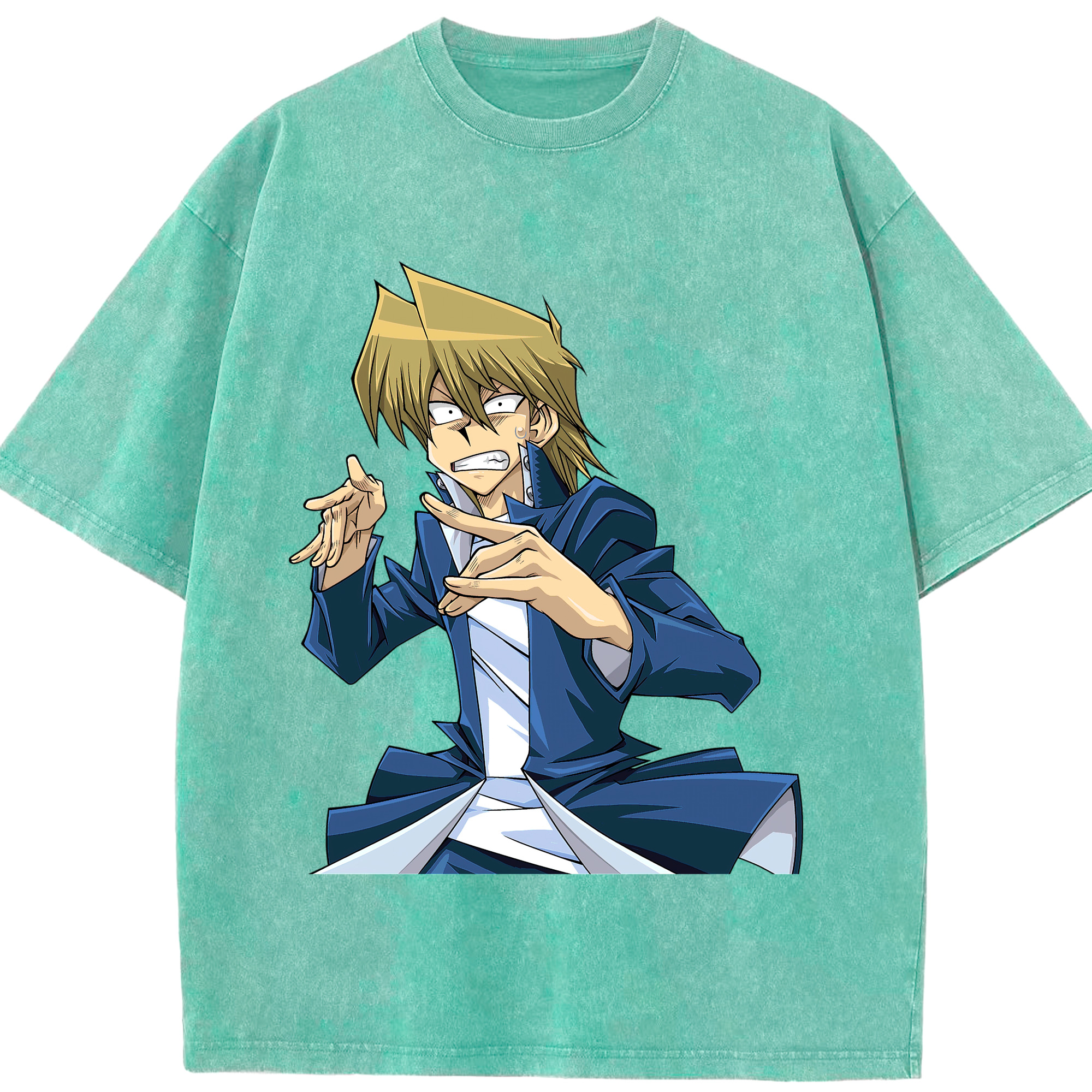 （画像用） 遊☆戯☆王 Yu-Gi-Oh! 綿100% ヴィンテージ風 半袖Tシャツ（フロントプリント）